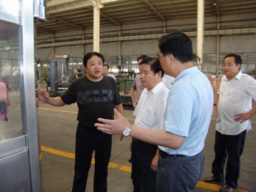 副市长洪玉振一行来我公司考察